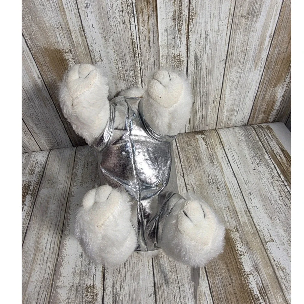 The Petting Zoo Laika Space Dog Plush Stuffed Animal Silver Suit Brown White - Picture 8 of 9